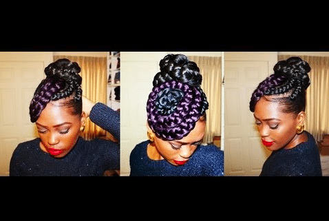 Quick Hair Style Inspiration: Braided Bun And Swirls | Peakmill