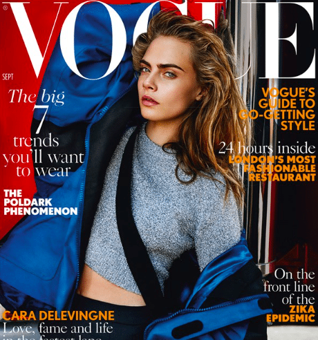 Cara Delevingne September Vogue Cover