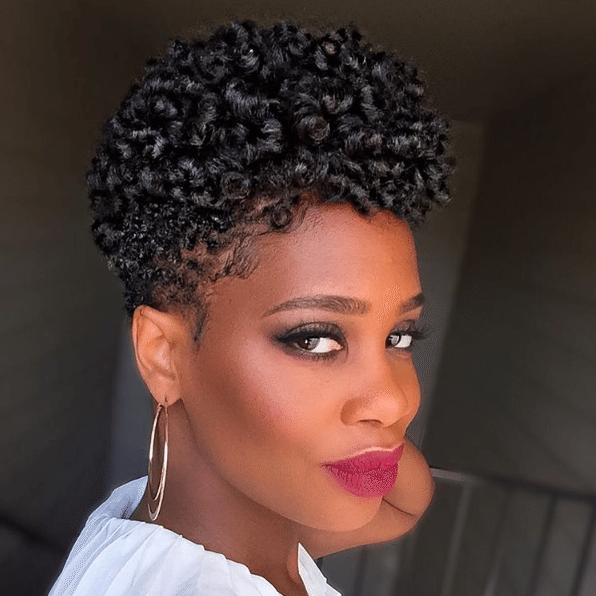 VIDEO: Unique Curly Hairstyle for Short Natural Hair - Perm Rod Set by  MissKenK | SR BEAUTY