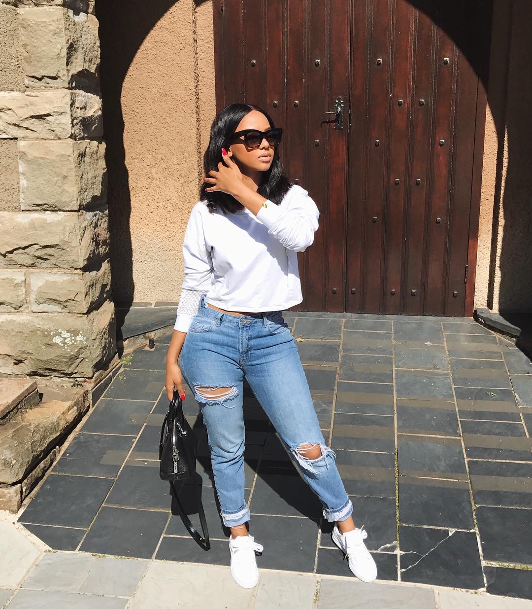 SA's Mihlali Ndamase Proves Every Style Raven Needs White Sneakers