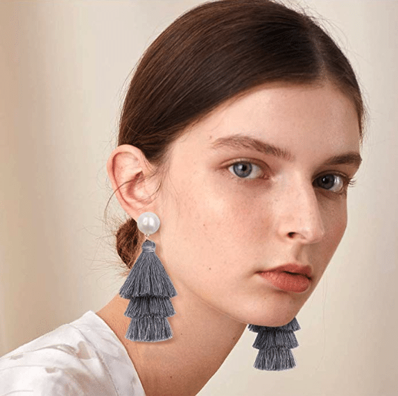 Eva Pearl Tassel Earrings