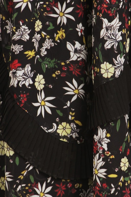 Leslie Floral Print Chiffon Maxi Dress
