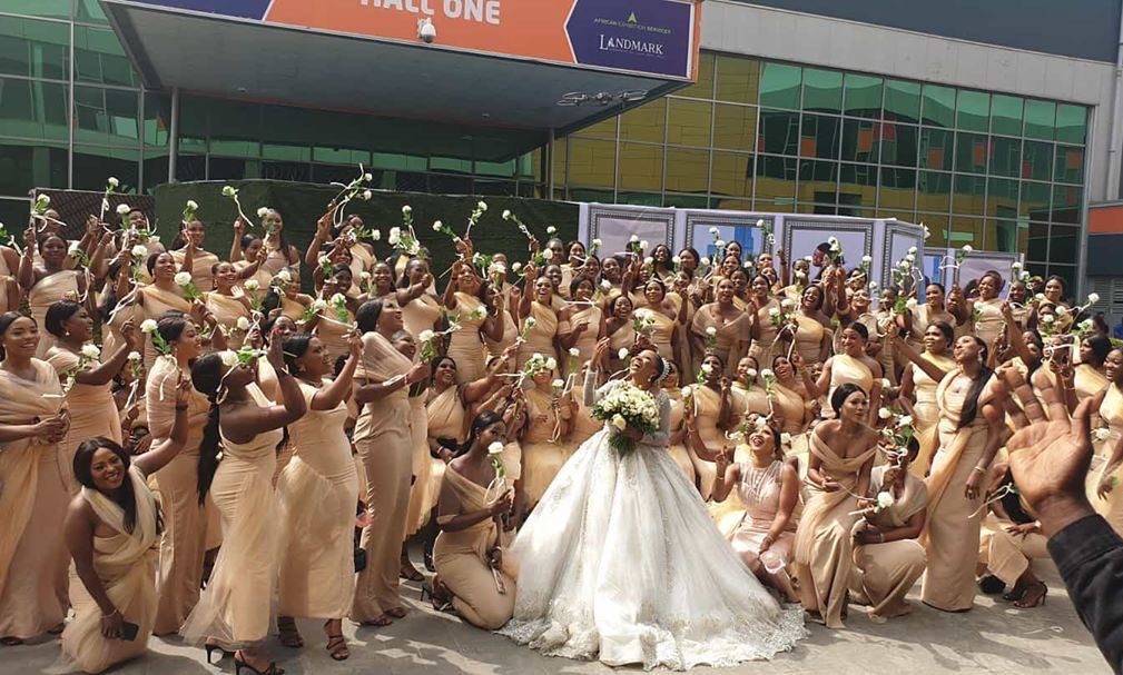 sandra-ikeji-record-breaking-wedding-200-bridesmaids-style-rave