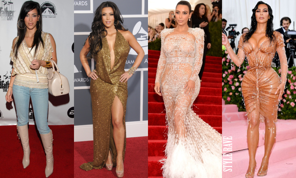 The Evolution Of Kim Kardashian West's Red Carpet Style Rave