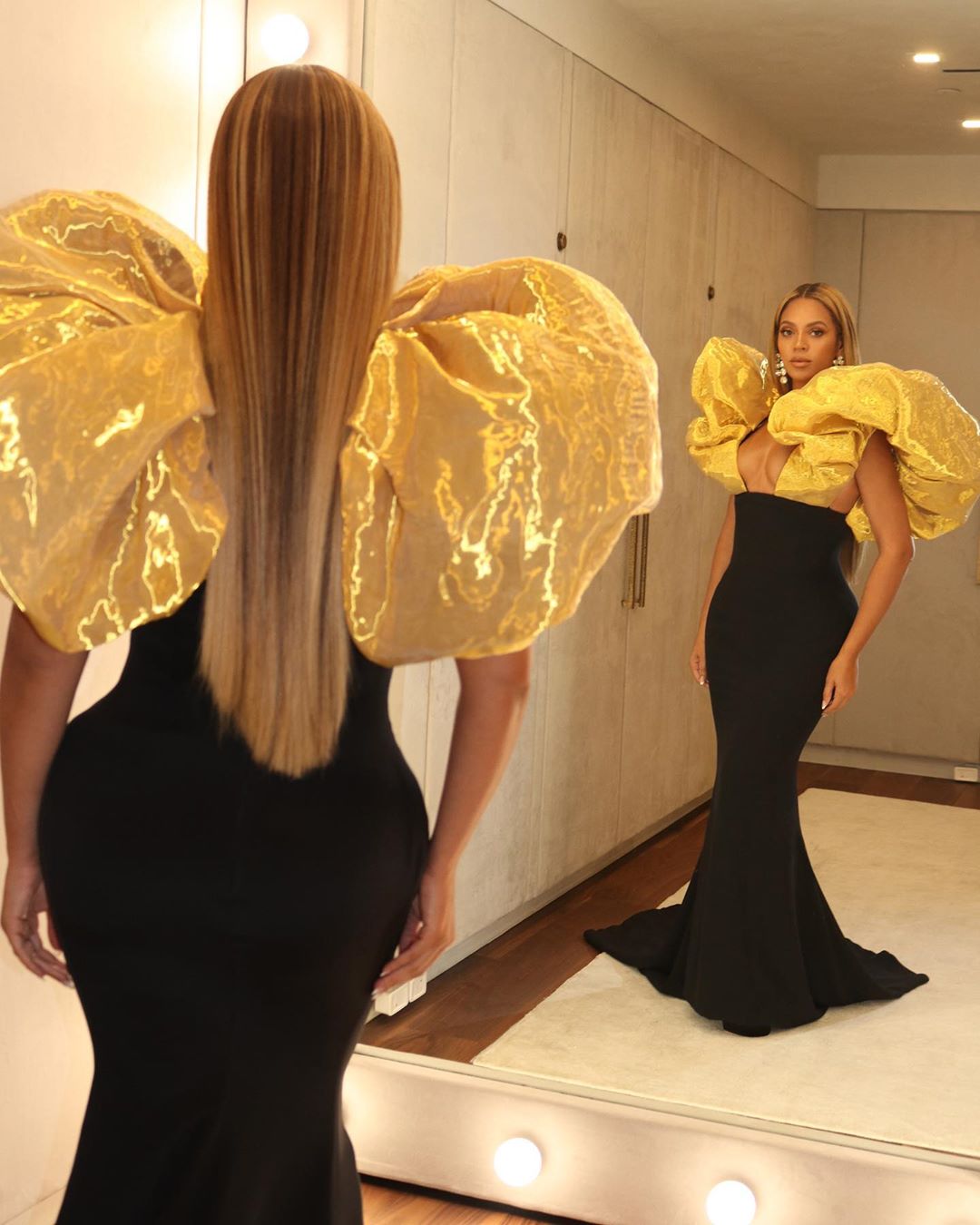 Gold and black Schiaparelli Haute Couture