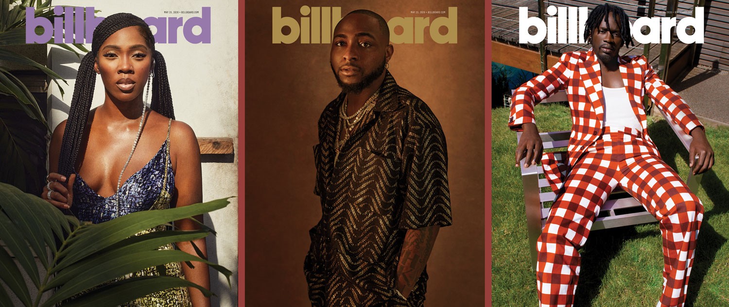 Tiwa Savage, Davido, Mr Eazi Billboard Magazine