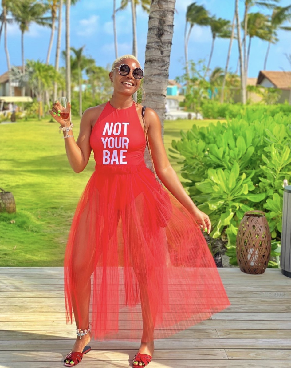 Nancy isime red sheer skirts summer style 2020 stylerave 