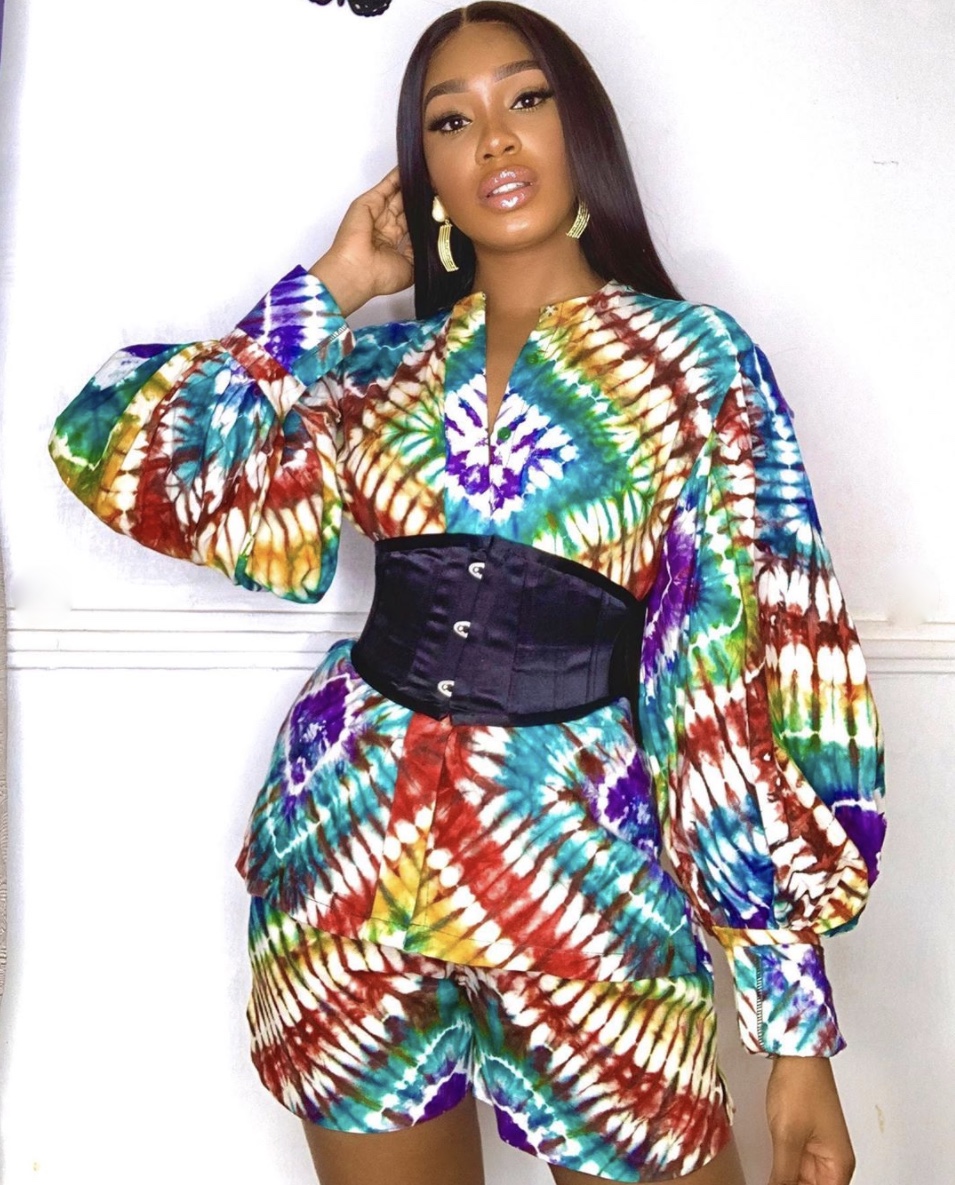 Sharon Ooja adire fabric latest fashion trends co-ord sets stylerave 