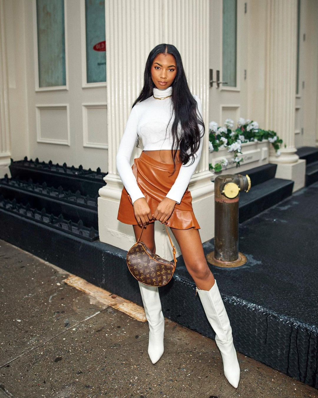 how-to-wear-white-boots-in-fall-winter