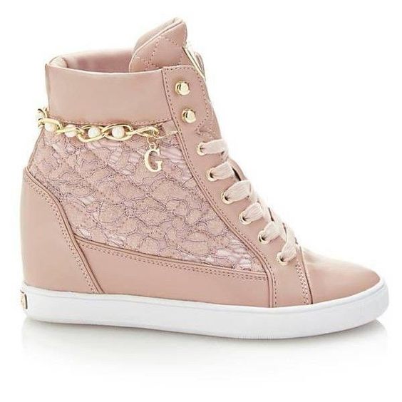 Metallic High heel sneakers