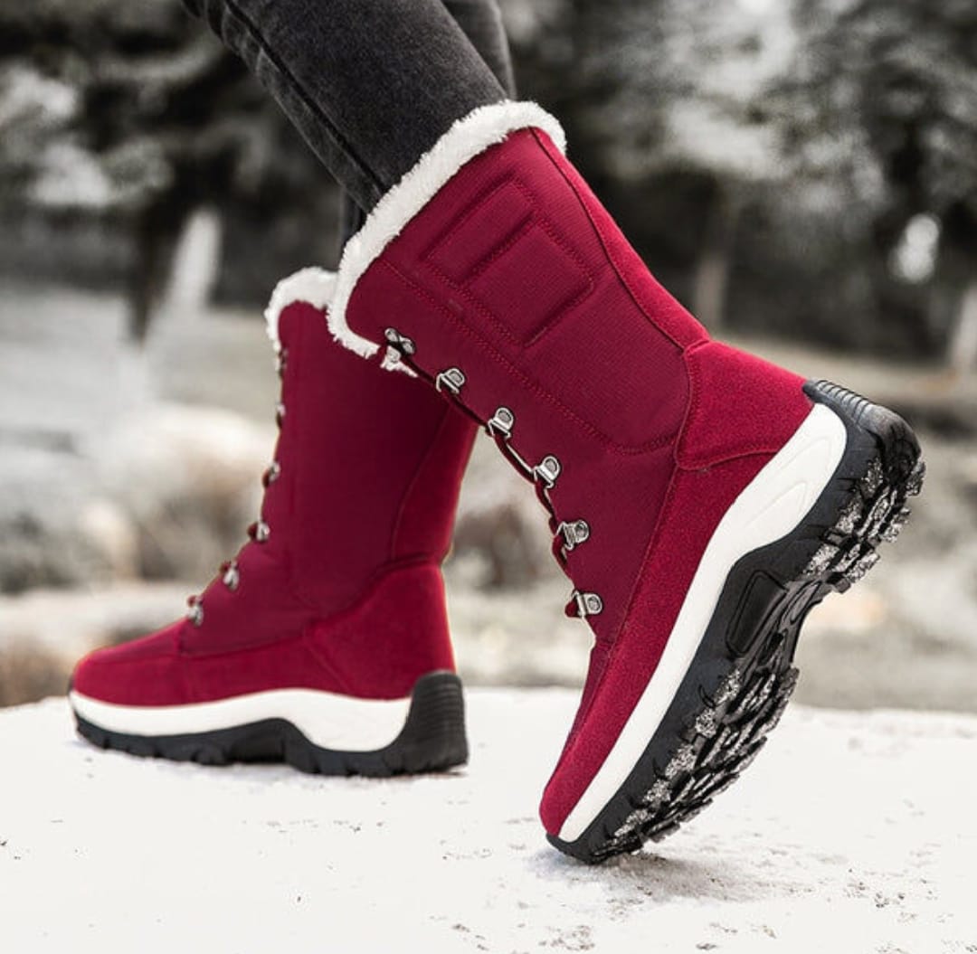 Thick snow boots