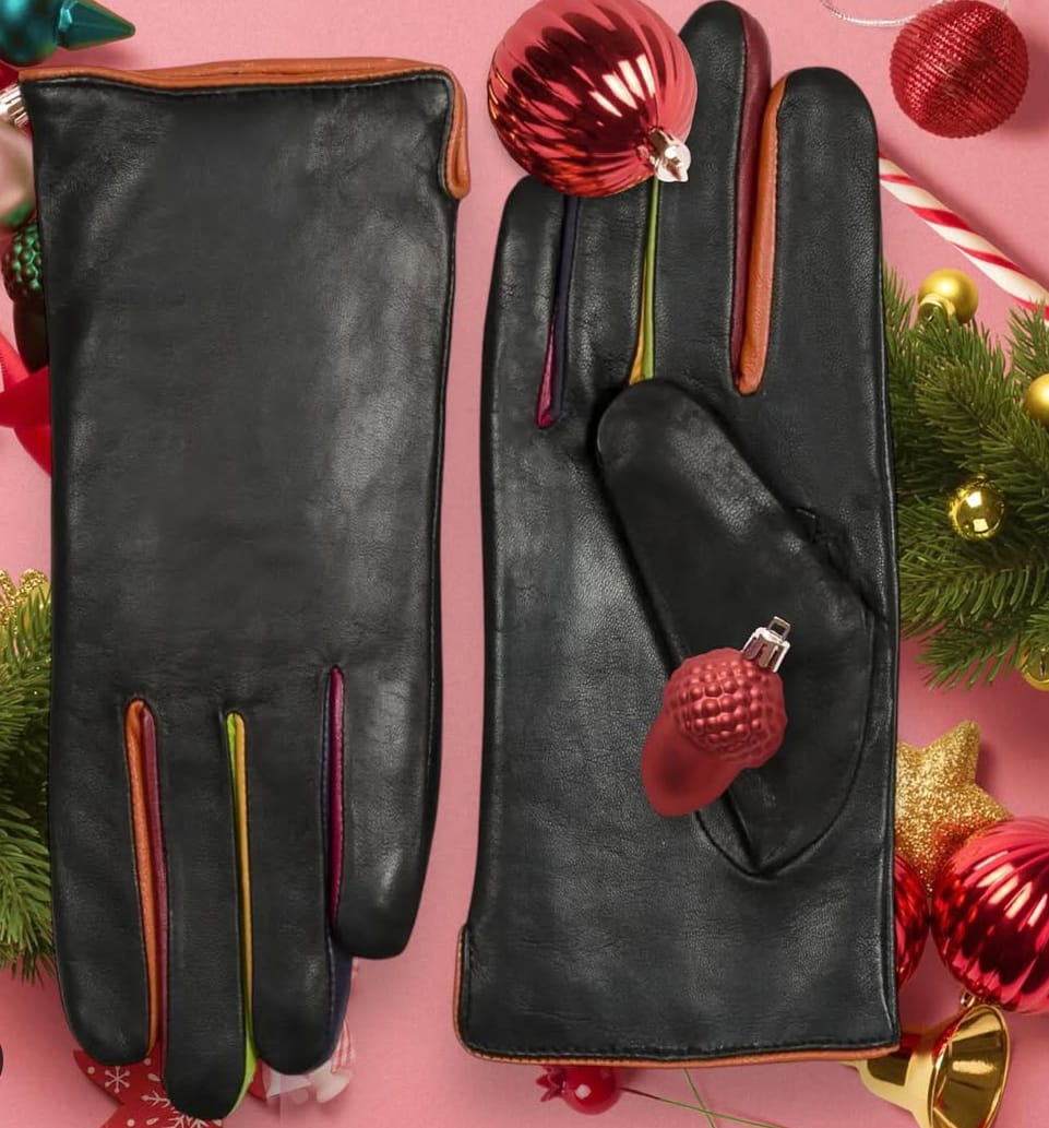 Winter accessories-leather gloves