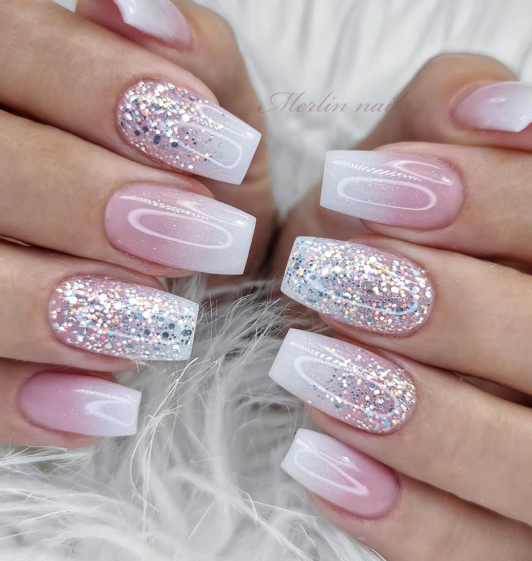 Glitter nails