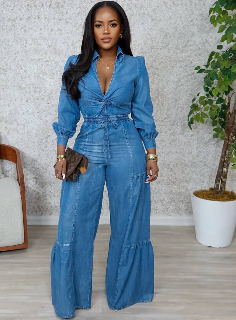 denim jumpsuit