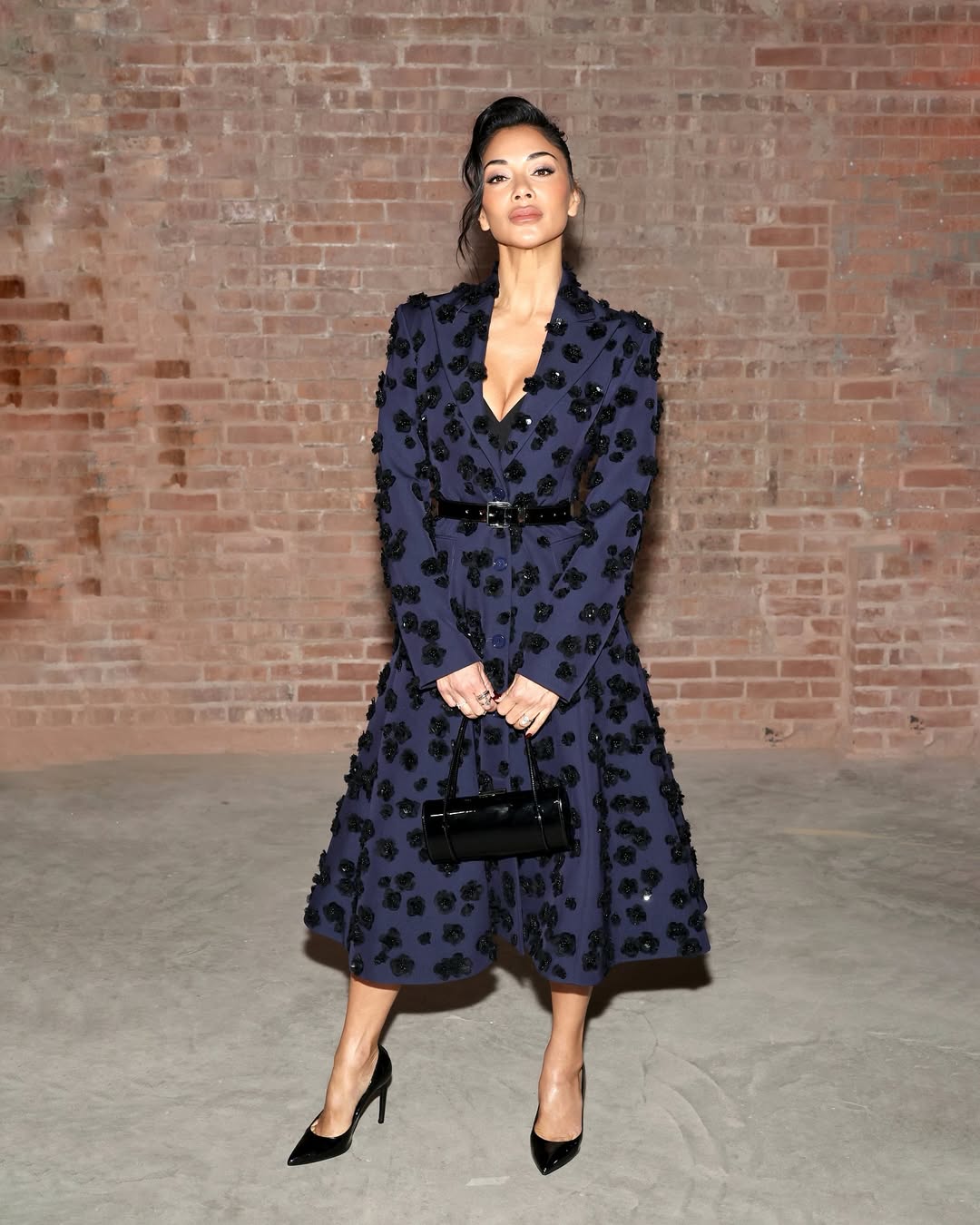 woman wearing blazer dress for church