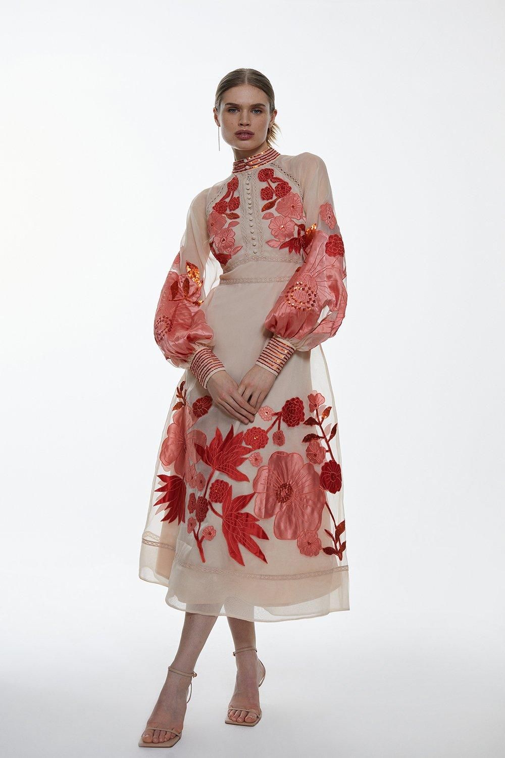 women floral dresses for church