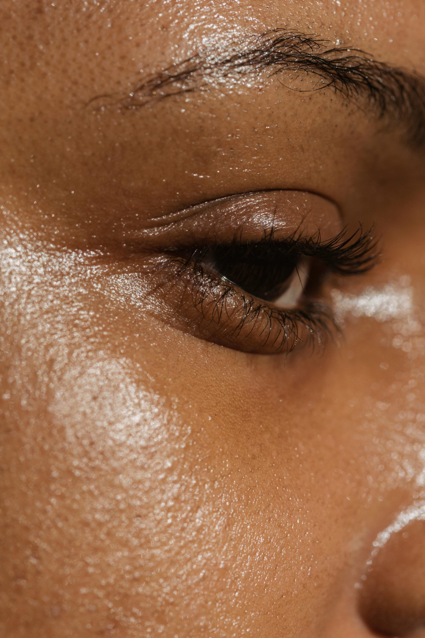 woman with clear skin